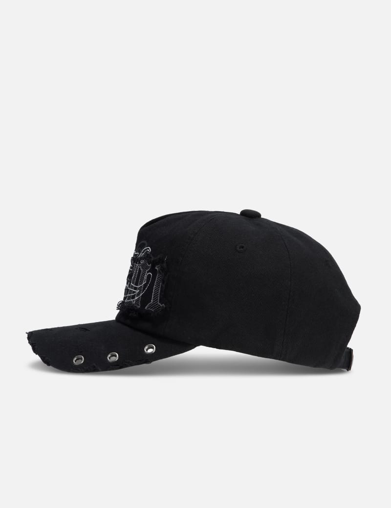 YEEL - Destroyed Vintage Ball Cap Black | HBX - Globally