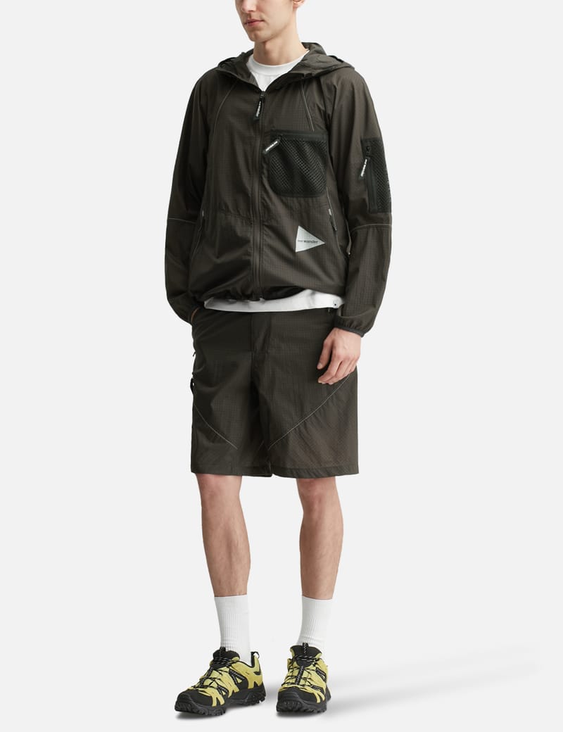 and wander Breath Rip Short Pants - Rugged ripstop shorts with a