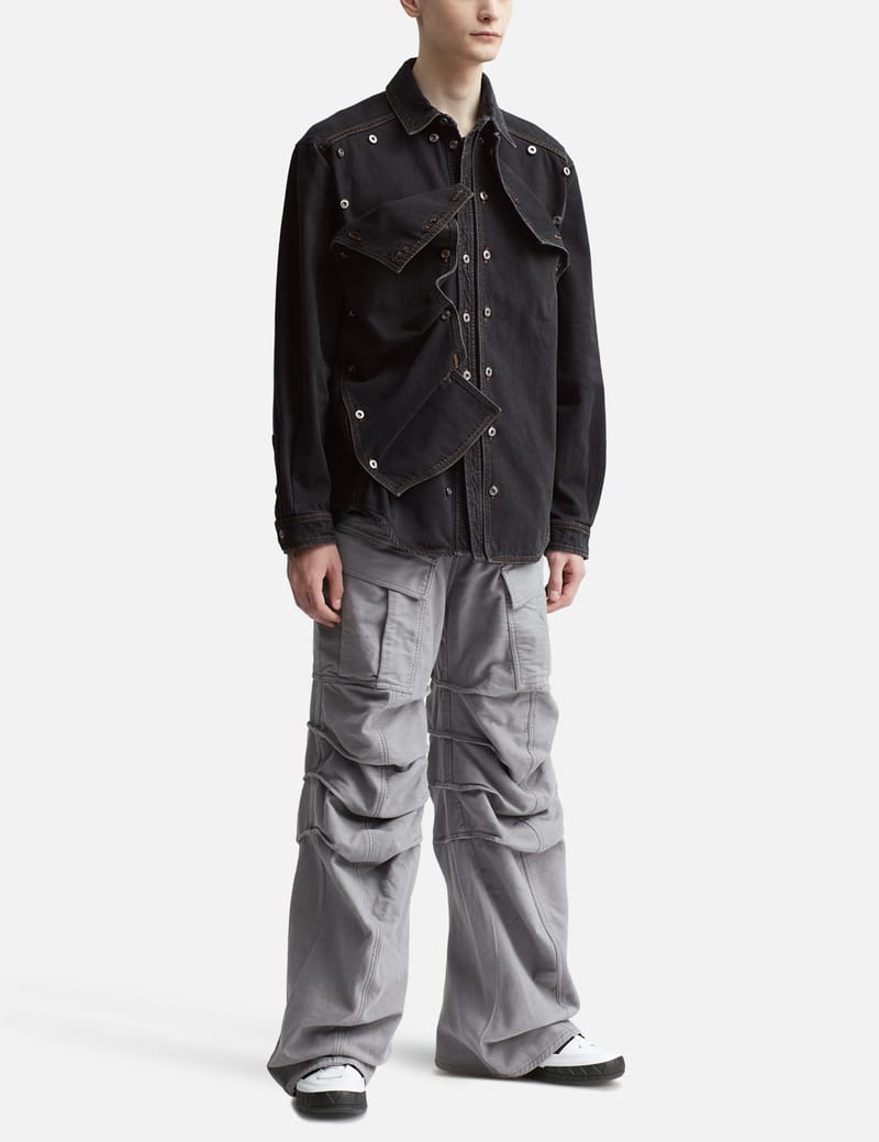 Y/Project 19ss buggy cargo pants black S