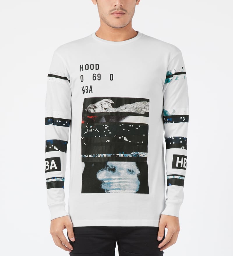 Hood By Air. - White Layered Graphic L/S T-Shirt | HBX - Globally