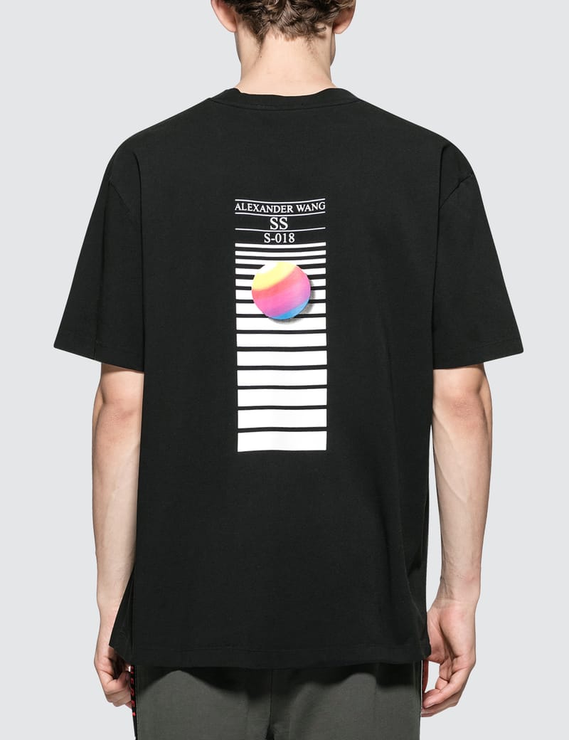 【関税&送料込】Alexander Wang T-Shirt With 00 Graphic Alexander Wang Men's Credit Card Decal T-Shirt - Black | Coggles