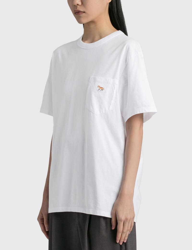 【MAISON KITSUNE】 レディース 半袖Tシャツ BABY FOX PATCH BABY FOX PATCH REGULAR TEE-SHIRT | Maison Kitsuné