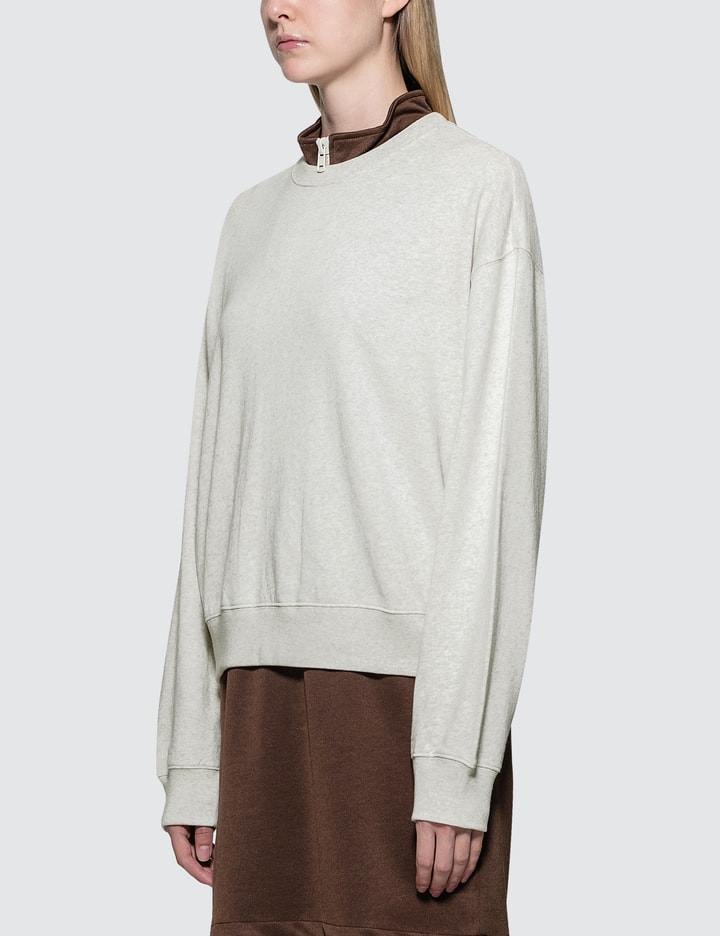 Stüssy - Ezra Cropped Baggy Sweatshirt | HBX - Globally Curated Fashion ...
