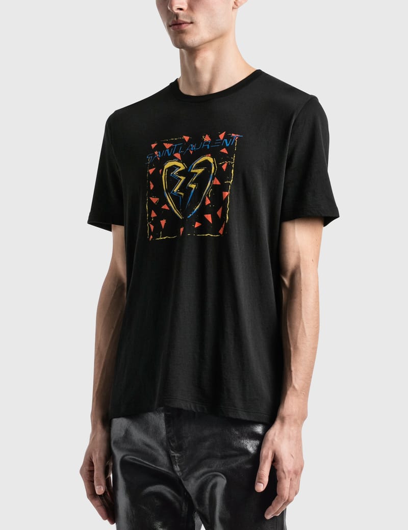 Saint Laurent - Saint Laurent Broken Heart Jacquard T-Shirt | HBX