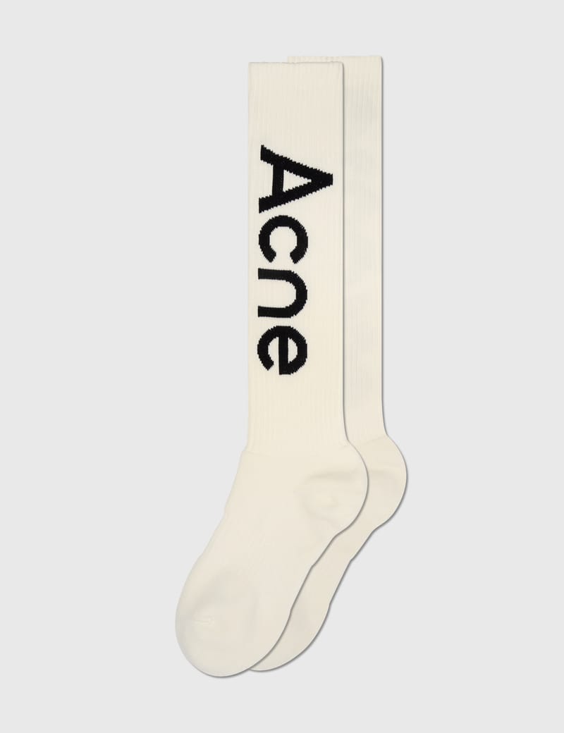 Acne Studios ロゴ ソックス ロング Amazon.co.jp: 【アクネストゥディオズ】クルーソックス