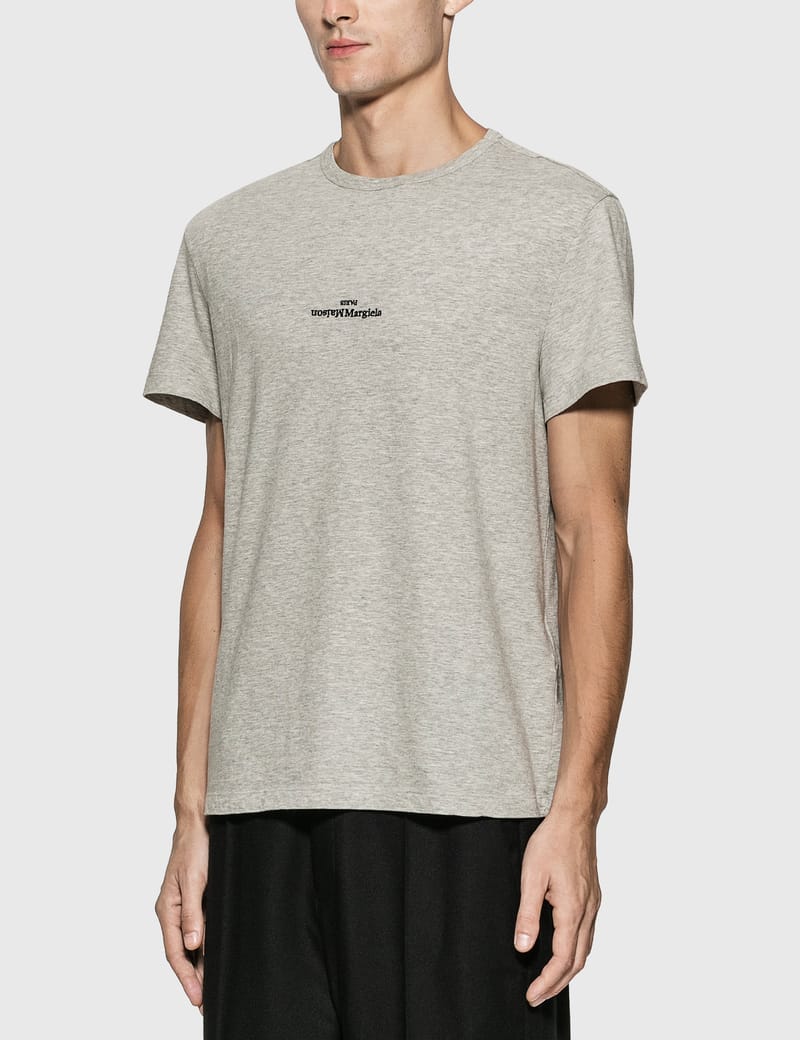 ※SALE / Maison Margiela / LOGO EMBROIDERY T-SHIRT/送関込 Maison Margiela Logo-embroidered Cotton-jersey T-shirt In