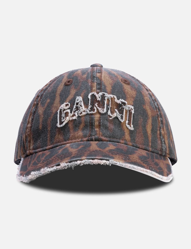 Ganni - Red Leopard Cap | HBX