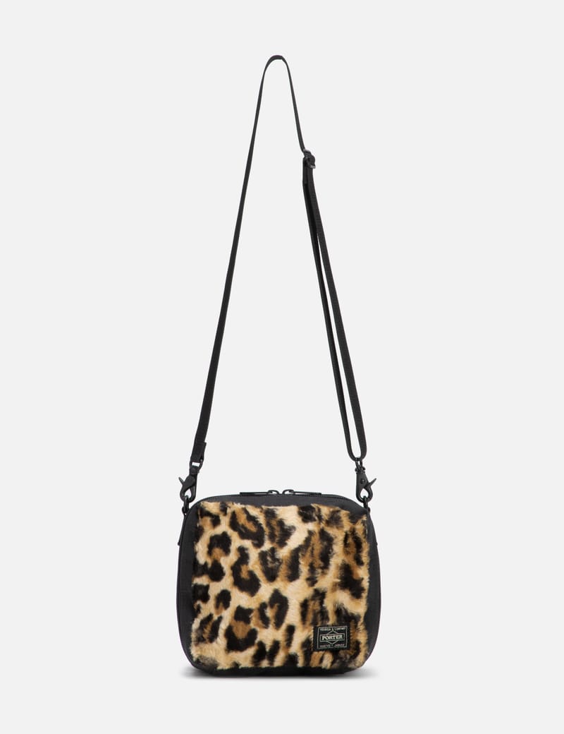 PORTER PORTER LEOPARD FLEECE SQUARE BAG HBX Globally Curated