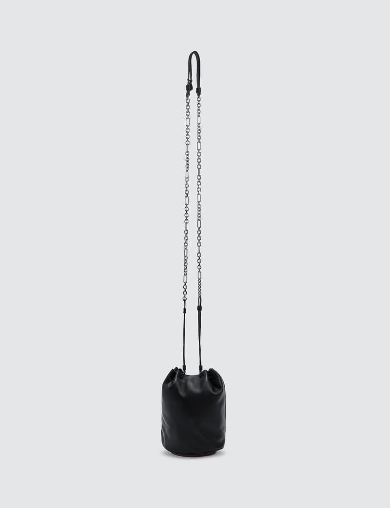 【国内正規品✨】Maison Margiela LARGE BUCKET BAG 5AC leather bucket bag in white - Maison Margiela | Mytheresa
