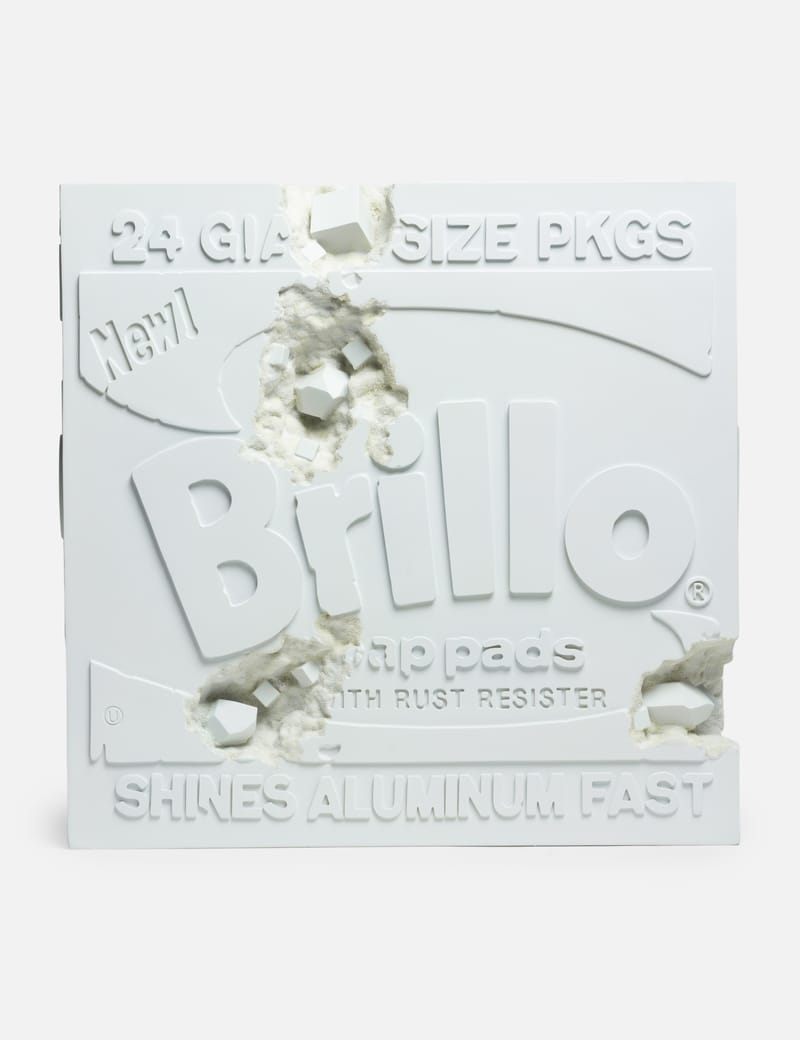 DANIEL ARSHAM - Andy Warhol Eroded Brillo Box Cube Figure | HBX