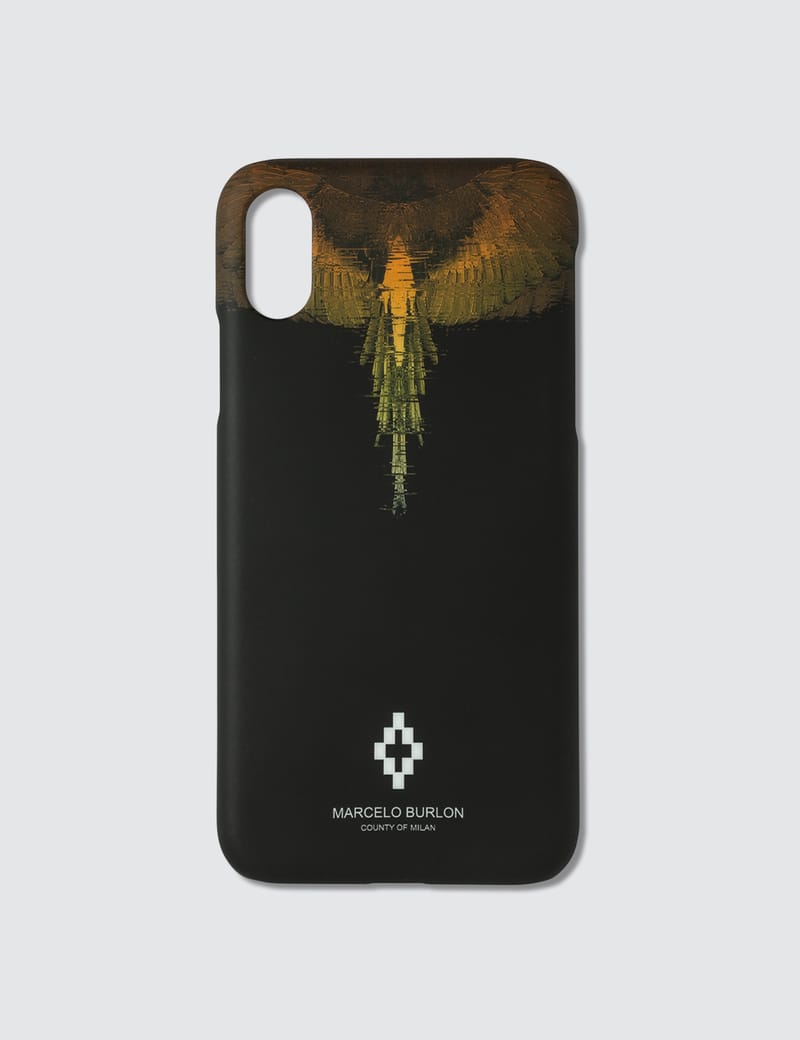 Marcelo Burlon - Glitch Wings iPhone X Case | HBX - Globally ...