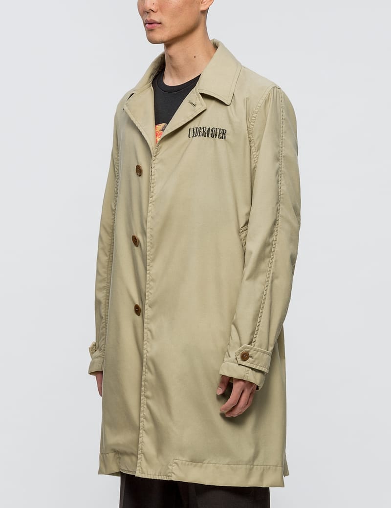 ジャケット・アウター Undercover 11AW Leather Wool Long Coat Undercover AW05 