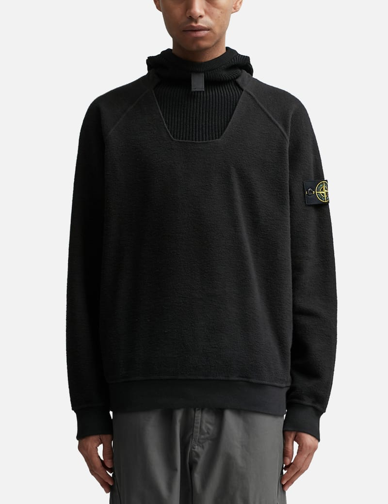 Stone island store grey hoodie sale