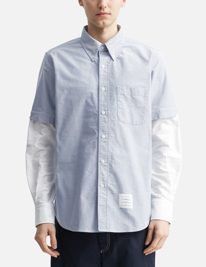 Thom Browne - Oxford Stacked Sleeve Shirt | HBX - Globally