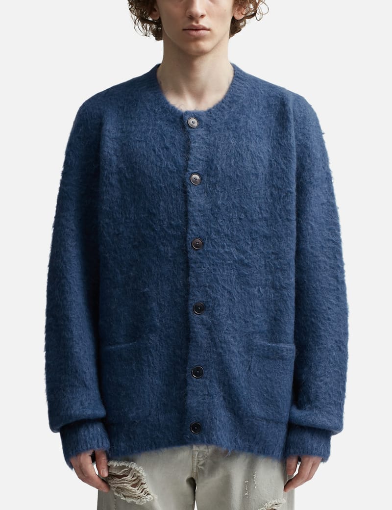 Acne Studios - WOOL MOHAIR CARDIGAN | HBX - Globally Curated