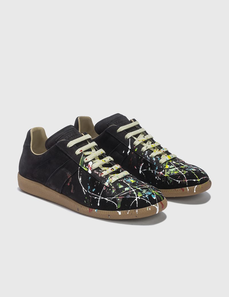 Maison Margiela - Replica Paint Drop Sneakers | HBX