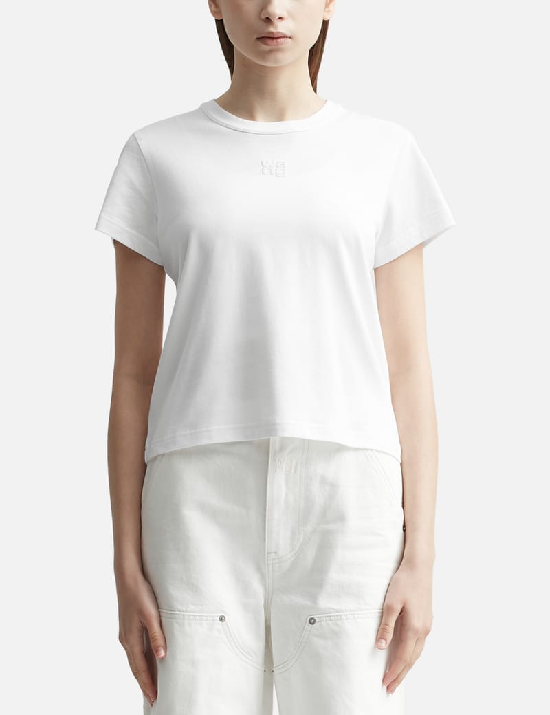 T BY ALEXANDER WANG ルーシュド モックネック トップ-