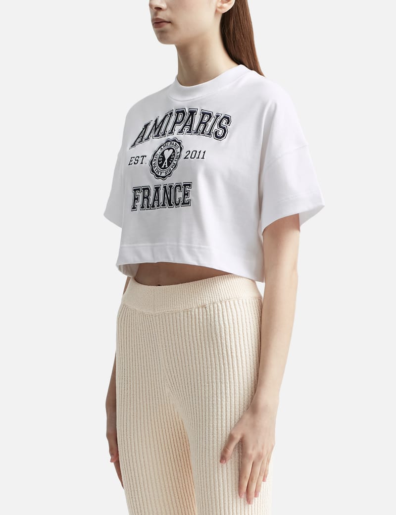 ◆正規品◆AMI PARIS FRANCE CROPPED T-SHIRT(W)◆関税/送料込◆ Ami - Ami Paris France T Shirt | HBX - Globally Curated