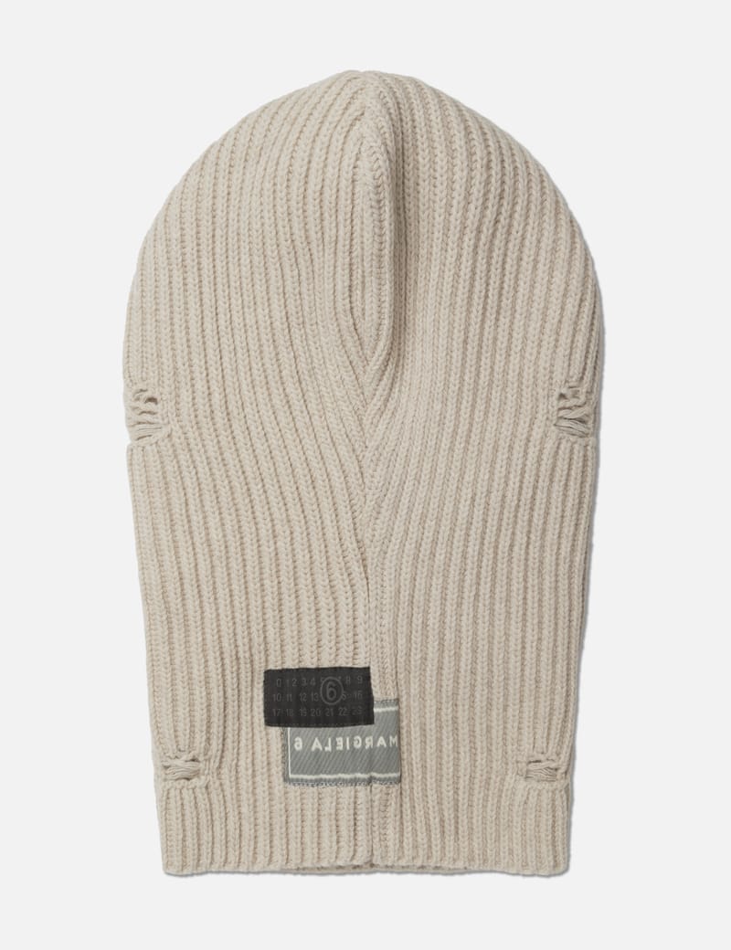 帽子・その他 Mm6 Maison Margiela Balaclava With Distressed Effect Distressed Balaclava in Orange – SVRN