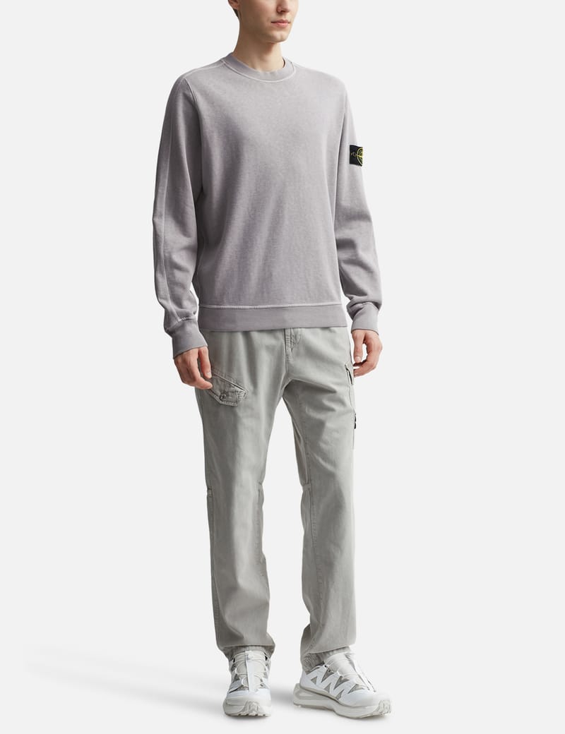 スウェット・トレーナー [STONE ]Old Treatment Sweatshirt/Crewneck Regular Fit Stone Island - 'Old' Treatment Crewneck Sweatshirt | HBX