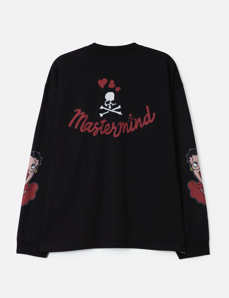 【新品】MASTERMIND WORLD×BETTY BOOP L/S Tシャツ Mastermind World Mastermind World x X Betty Boop Long Sleeve T