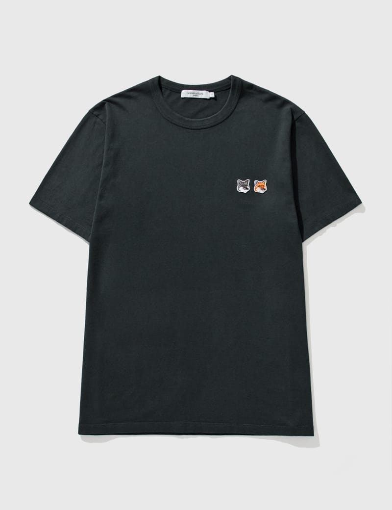 Maison Kitsuné - Double Fox Head Patch Classic T-Shirt | HBX