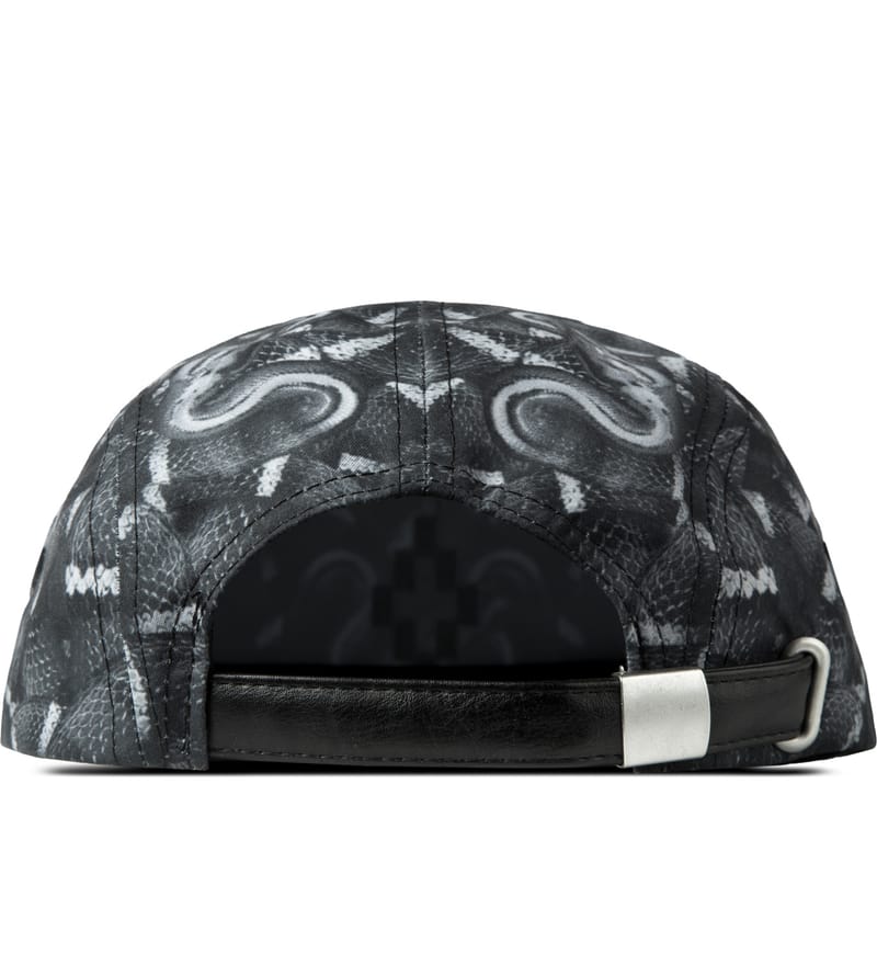 Marcelo Burlon - Black Snake Print Allover New Era Camp Cap