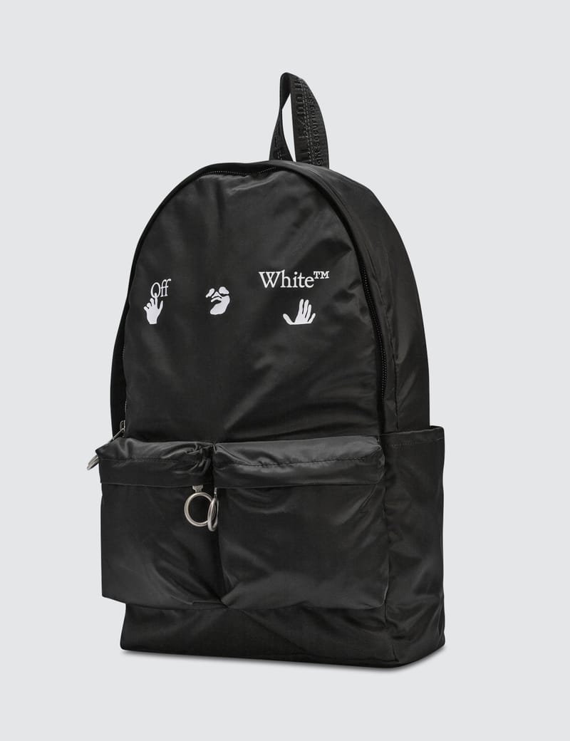 perfect BACKPACK(black×white logo) Off-White Backpack with Logo - Backpacks - BeyondStyle