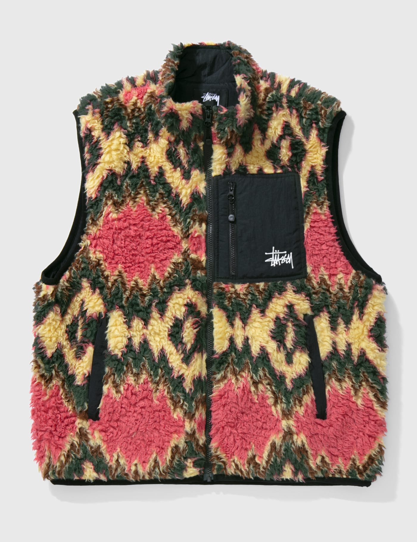 Stüssy - Fillmore Sherpa Vest | HBX - Globally Curated Fashion and 