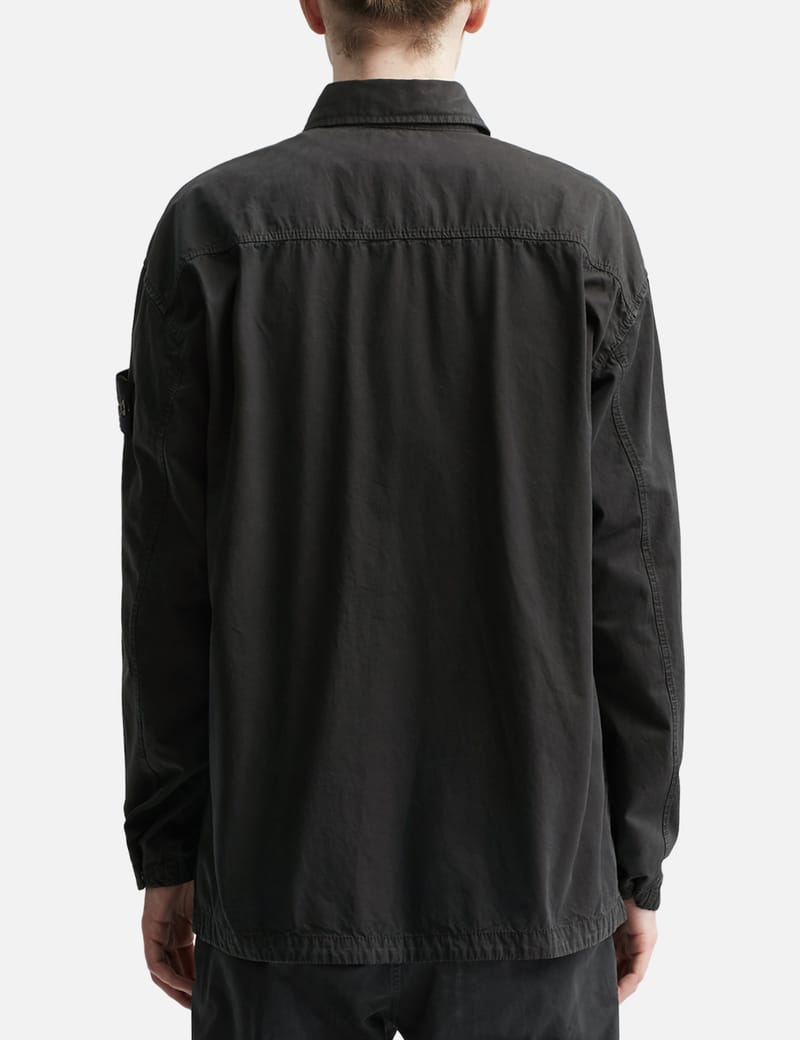 STONE  ブラック Old Treatment シャツジャケット Stone Island - Old Treatment Overshirt | HBX - Globally