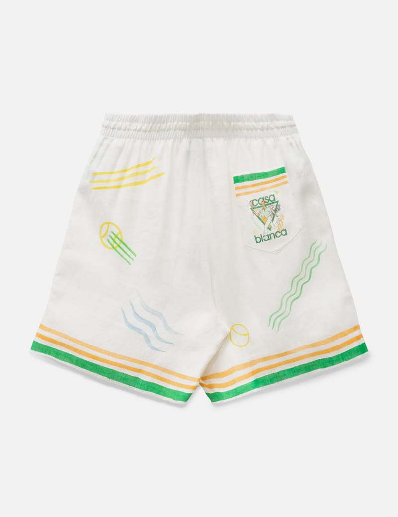 Casablanca 関税込 プリントリネンショートパンツ Casablanca - PRINTED LINEN SHORTS | HBX - ハイプビースト