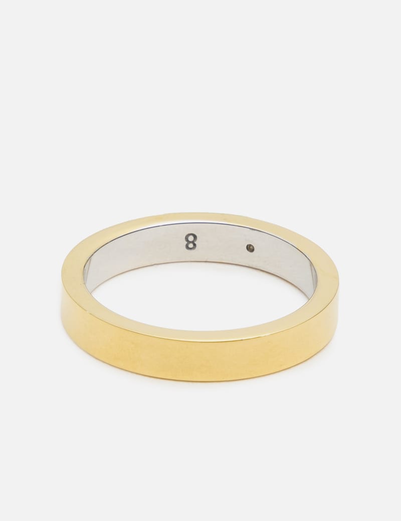 Maison Margiela Numerical Diamond Ring - Slim gold-plated sterling