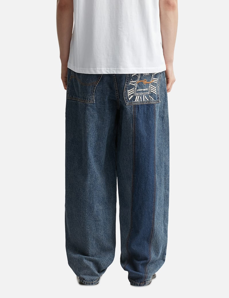 Dime Baggy Denim Pants - Pre-shrunk cotton, wide fit, street-ready