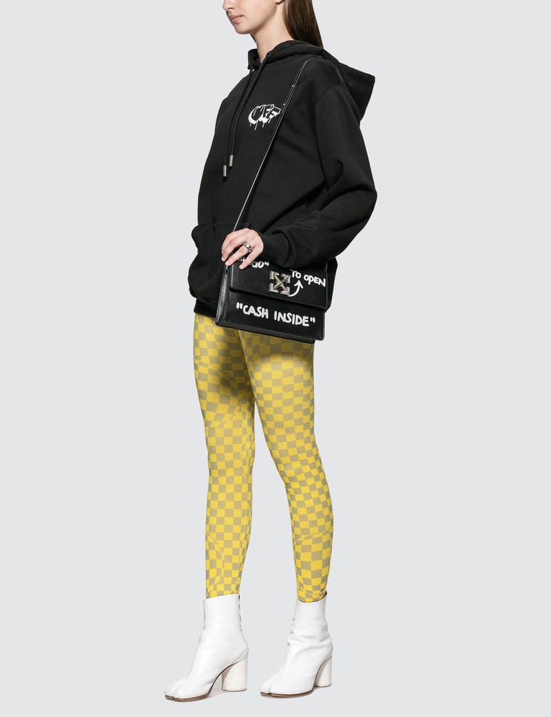 OFF-WHITE JITNEY 0.5 CASH INSIDEグラフィティロゴクロスボディ OFF-WHITE JITNEY 0.5 CASH INSIDEグラフィティロゴクロスボディ
