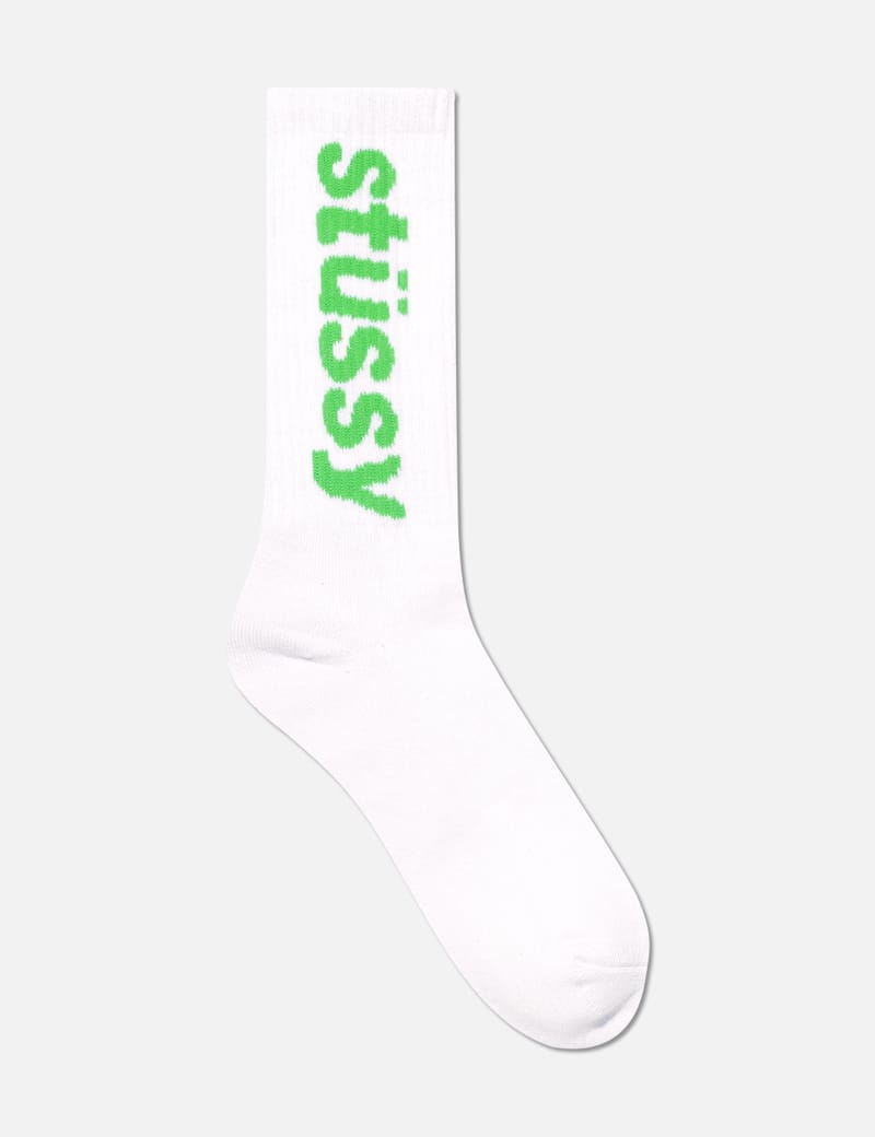 Stüssy - Helvetica Crew Socks | HBX - Globally Curated Fashion and