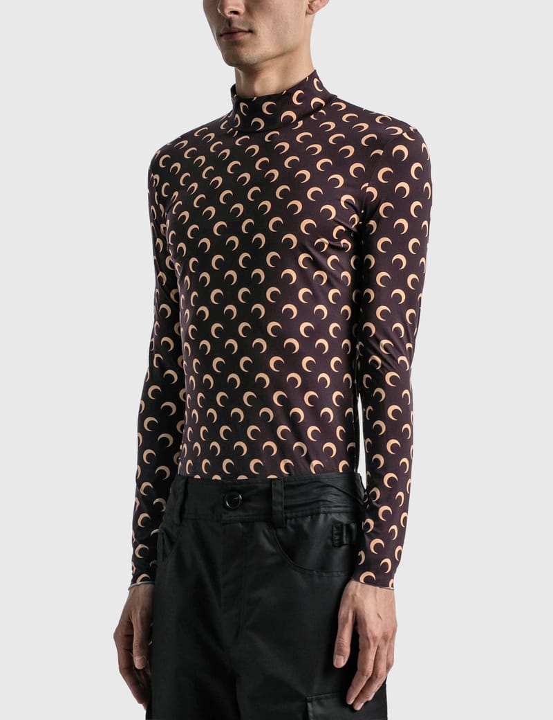 Marine Serre - Second Skin Turtleneck Moon Top | HBX - Globally