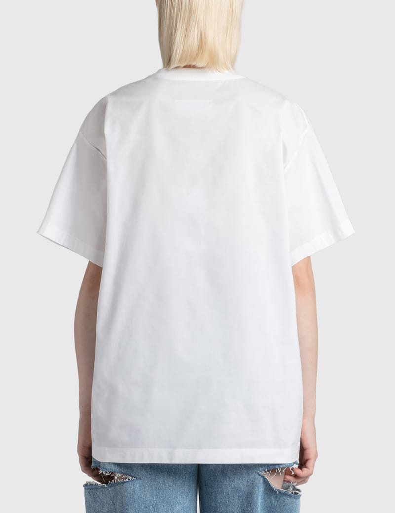 MM6 Maison Margiela - コットンポプリン ロゴTシャツ | HBX - ハイプ