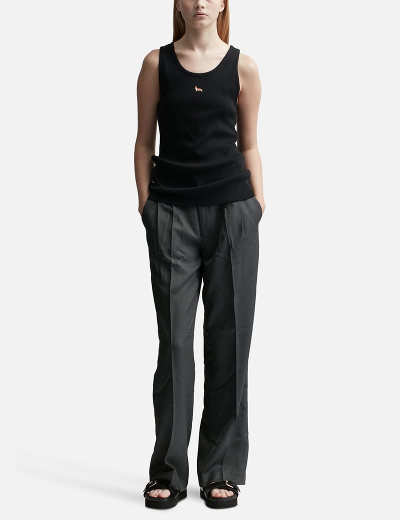 ワンピース MAISON KITSUNE Baby Fox Ribbed Tank One Piece Black MW01602K MUSINSA | MAISON KITSUNE Baby Fox Ribbed Tank One Piece