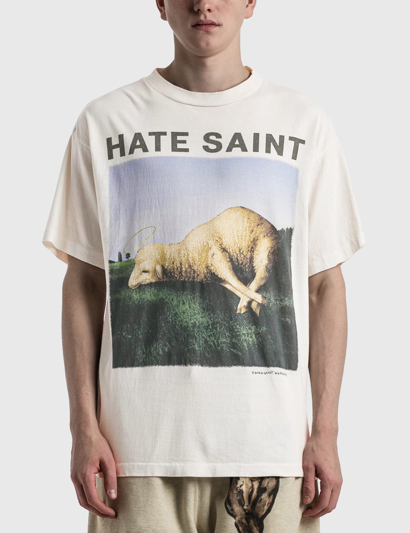 Saint Michael - Hate Sheep T-shirt | HBX - HYPEBEAST 為您搜羅全球 