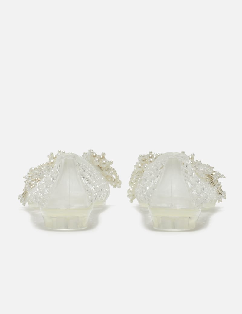 Heavenly Jelly Muse - Clear PVC chain-weave sunglasses with