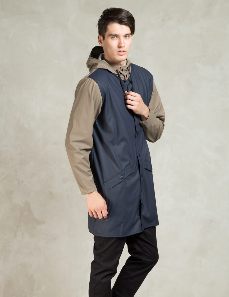 Rains - Blue/Soil Long Jacket | HBX - Globally Curated Fashion and