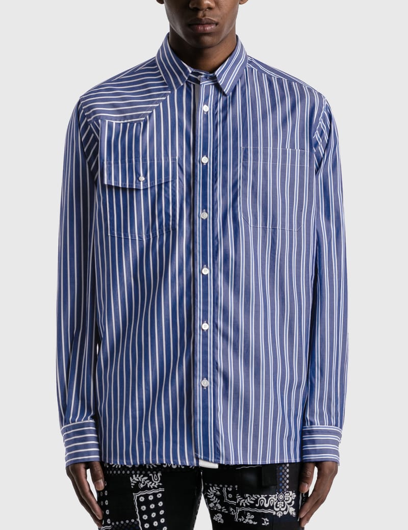 Sacai - Cotton Poplin Shirt | HBX - HYPEBEAST 為您搜羅全球潮流時尚品牌