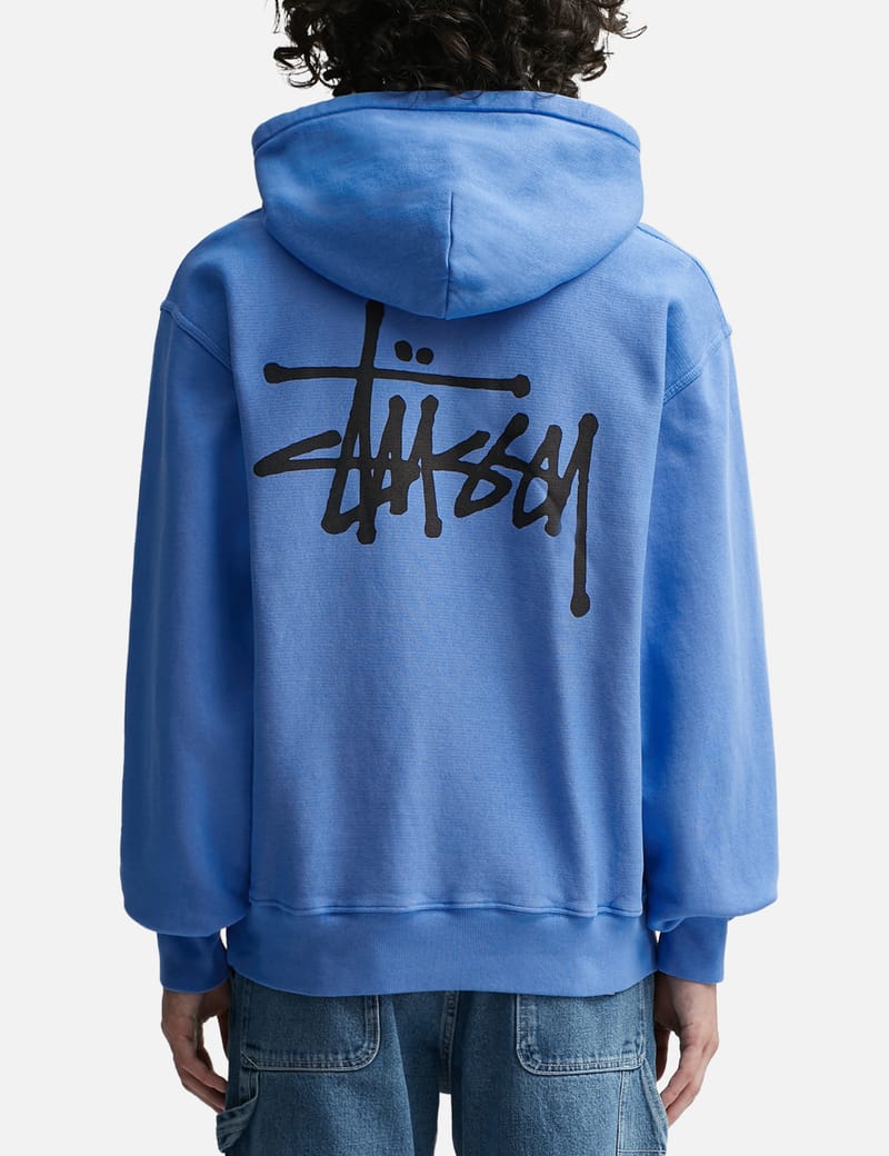 Light blue stussy hoodie deals