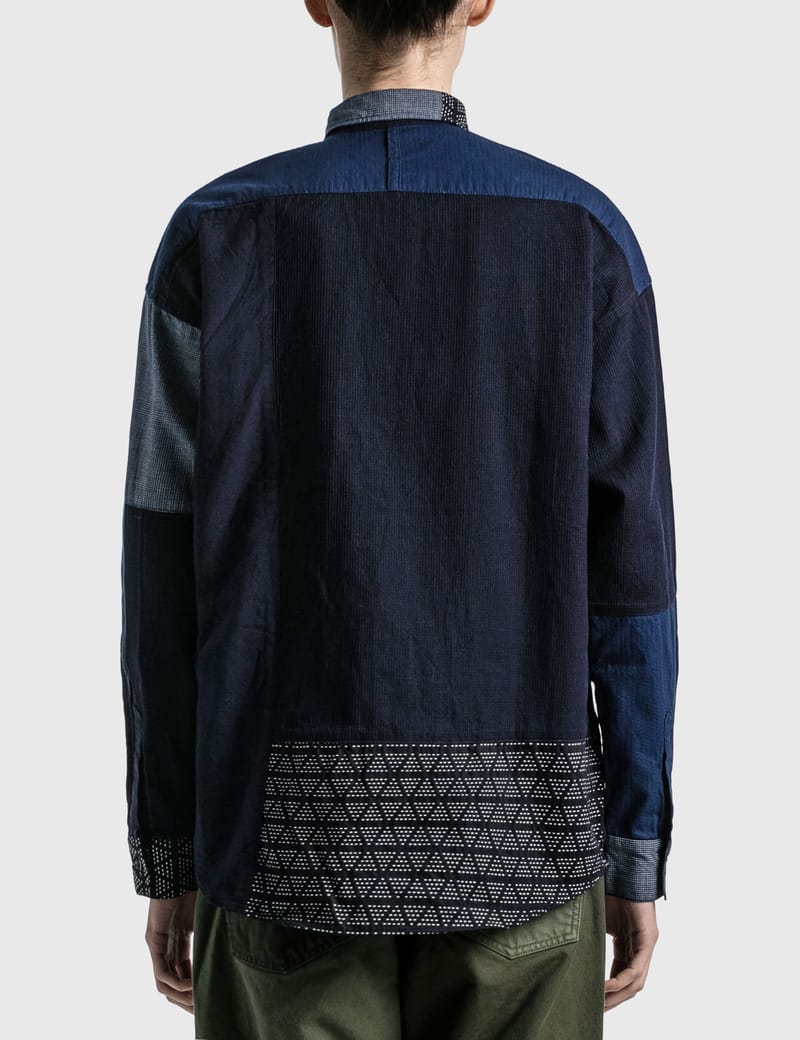 ファンダメンタル - ボロ パッチワーク シャツ | HBX - ハイプ