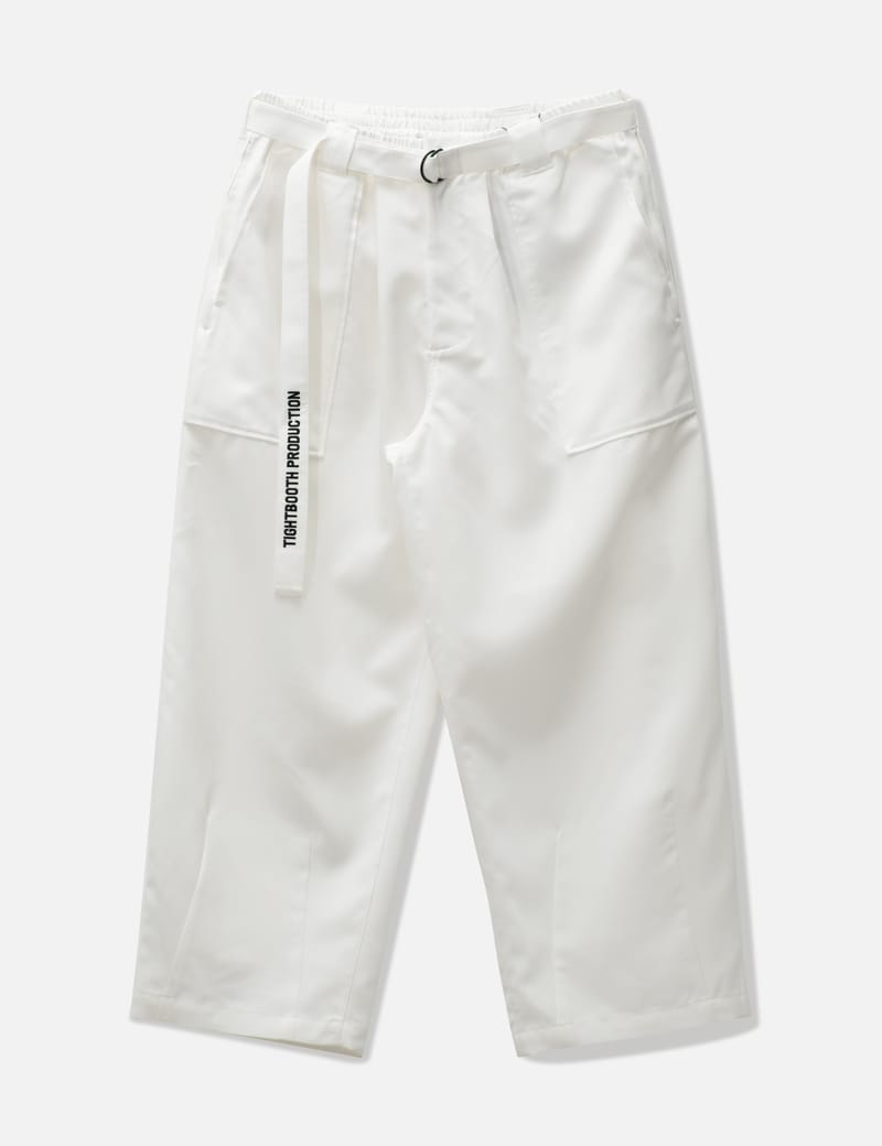 TIGHTBOOTH BAGGY SLACKS WHITE | chidori.co