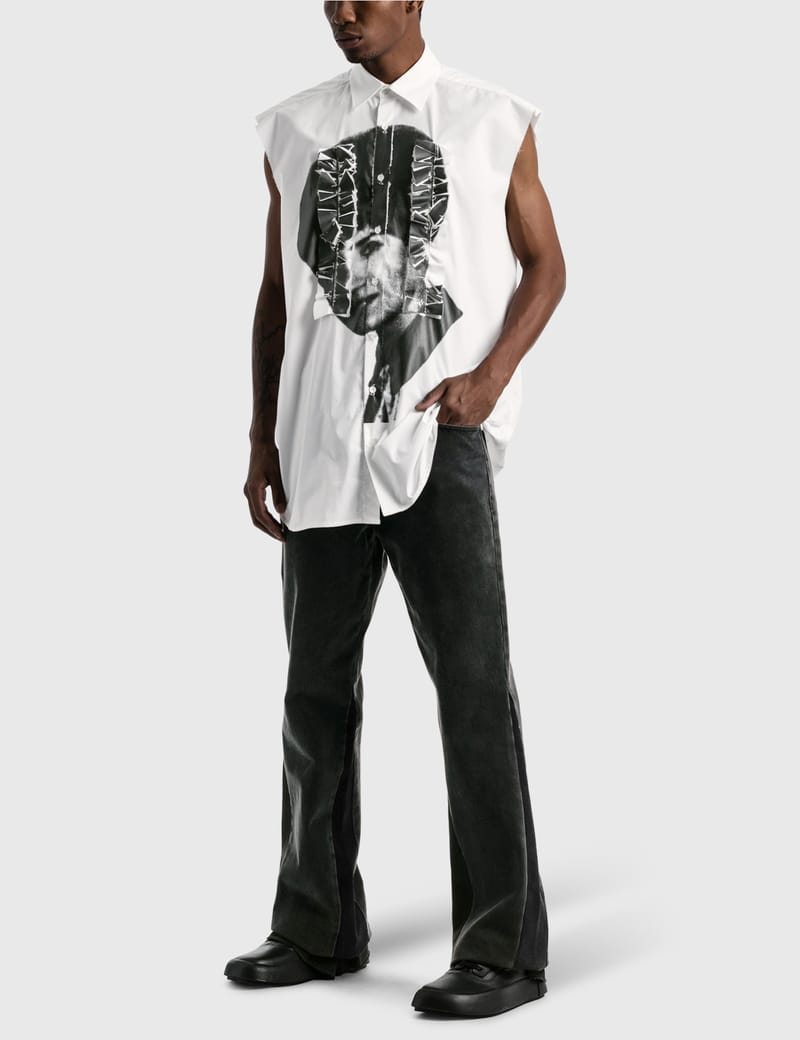 Raf Simons - Graphic Printed Sleeveless Shirt | HBX - Globally