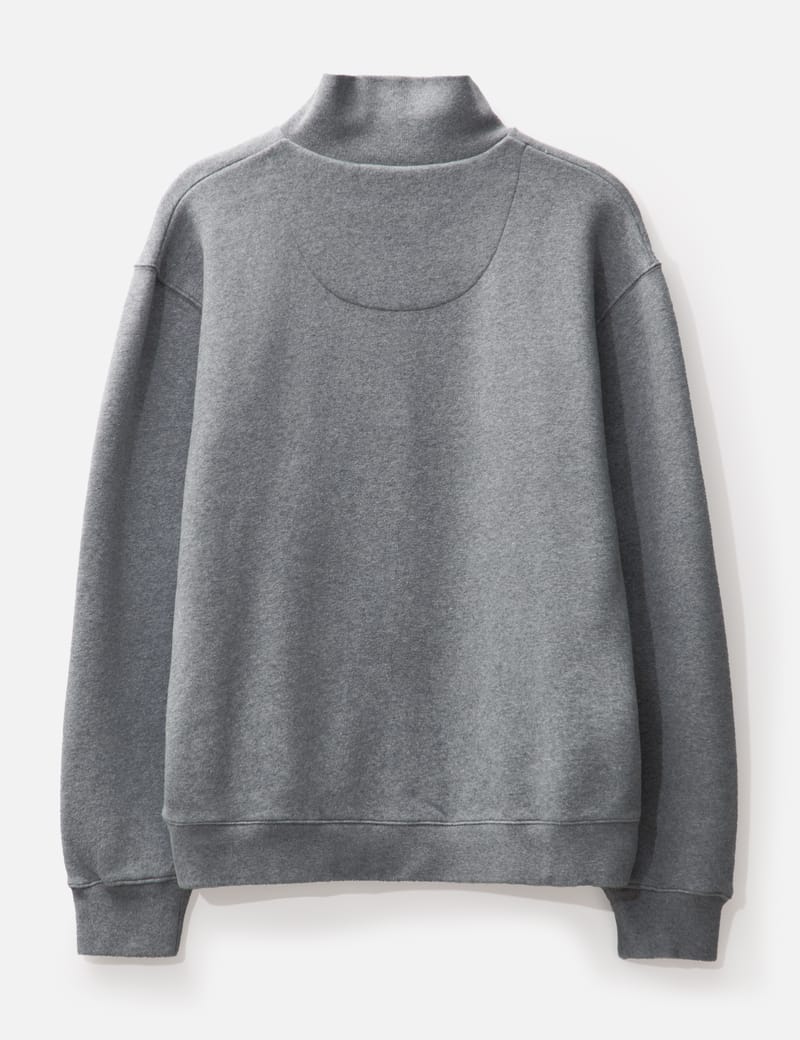 MAISON KITSUNE｜ (BOLD FOX HEAD PATCH COMFORT HALF ZIPPE BOLD FOX HEAD PATCH COMFORT HALF ZIPPED SWEATSHIRT | Maison