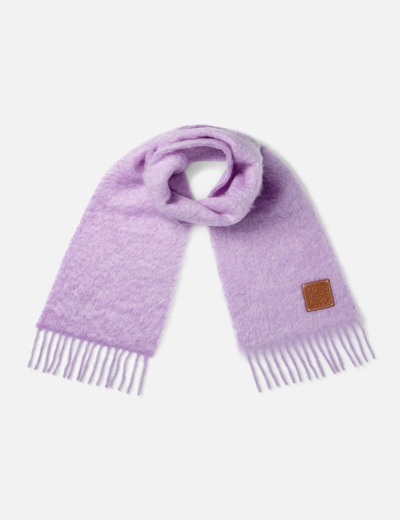 LOEWE ロエベ ロゴ Mohair モヘア Wool ウール Scarf スカーフ LOEWE ロエベ ロゴ Mohair モヘア Wool ウール Scarf スカーフ