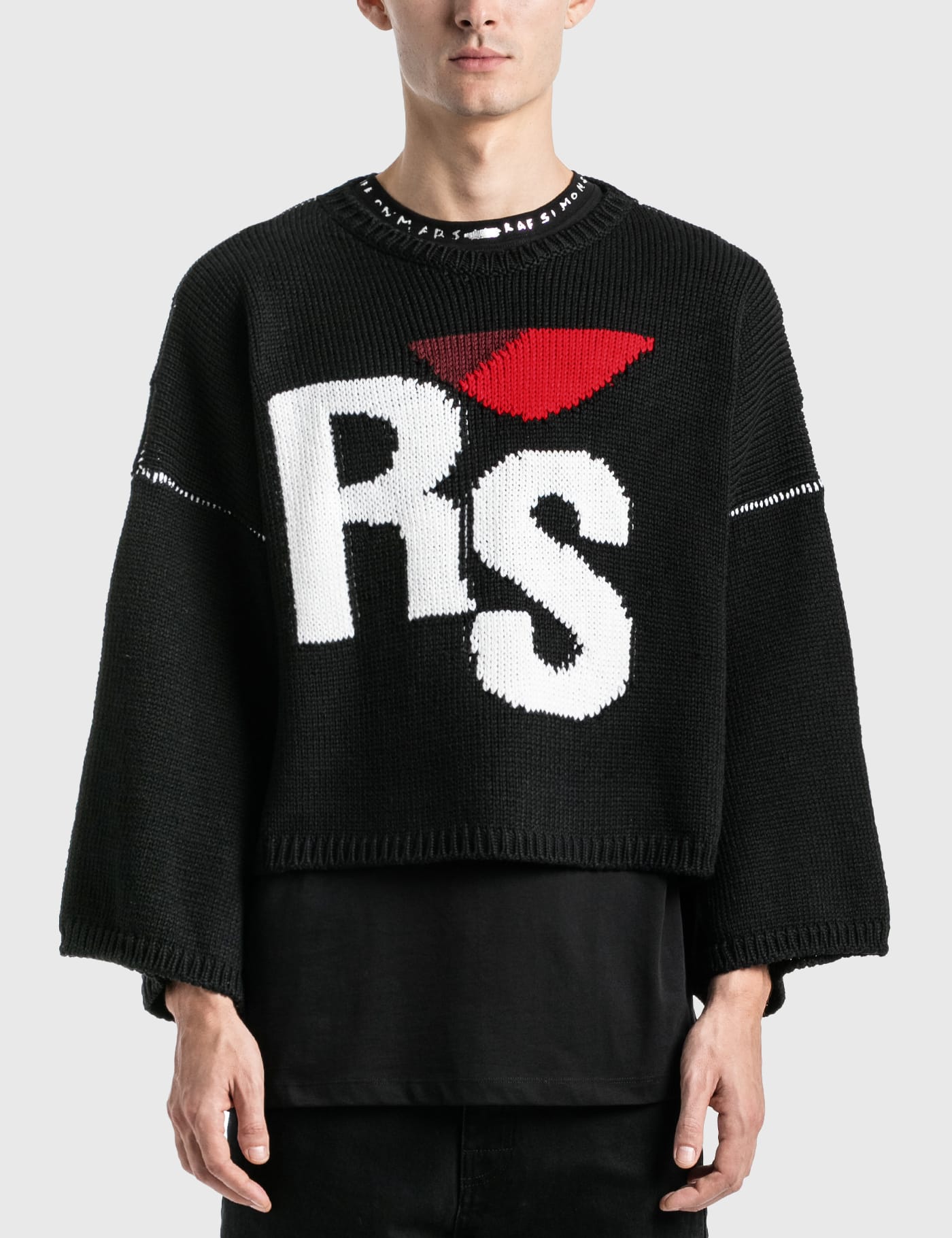 Raf Simons - Oversized RS Sweater | HBX - ハイプビースト(Hypebeast ...