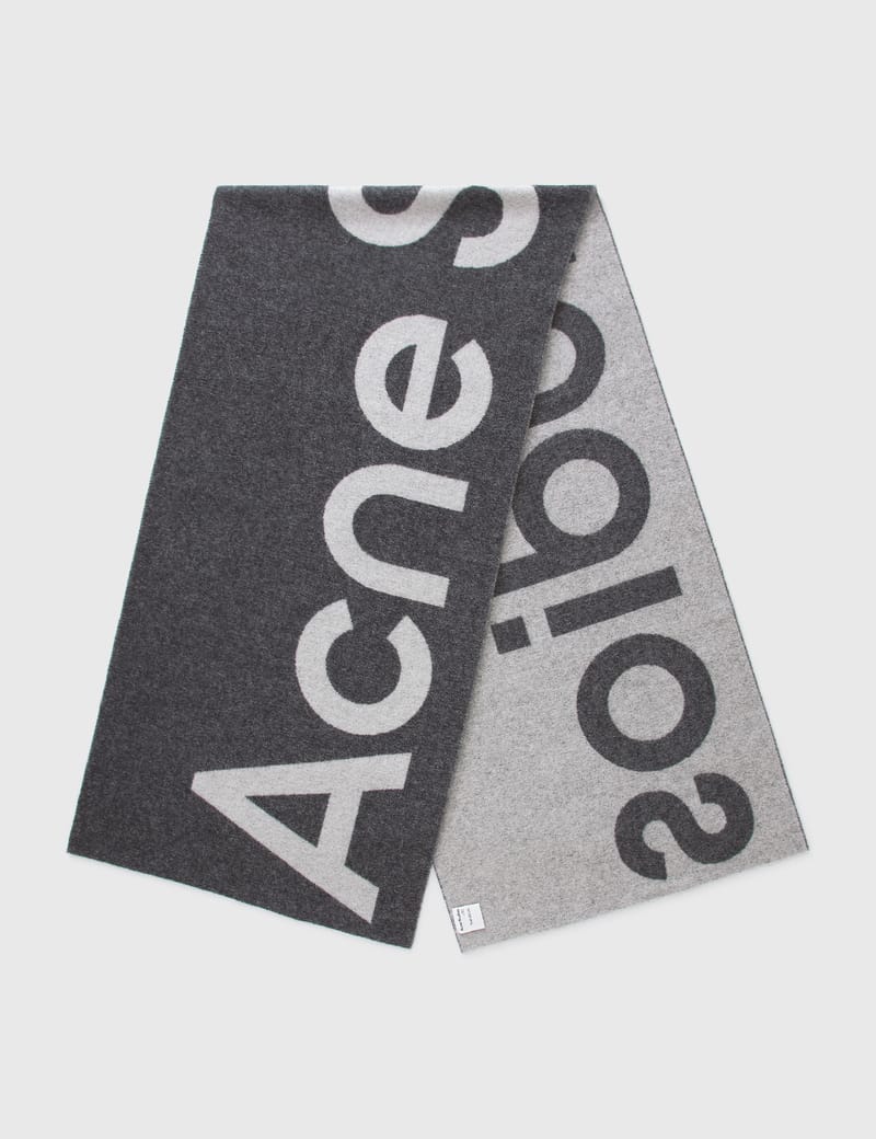 Acne Studios - ロゴ ジャガード スカーフ | HBX - ハイプビースト 